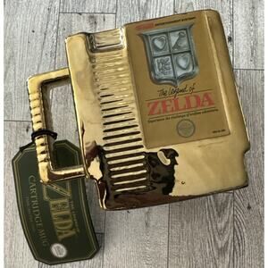 Legend of Zelda Gold NES Cartridge Coffee Mug Official Nintendo NWT